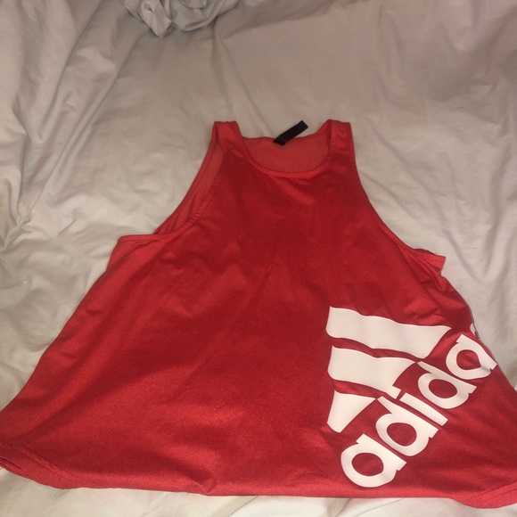 Adidas workout sleeveless top, size Large, pink in color - Picture 2 of 3